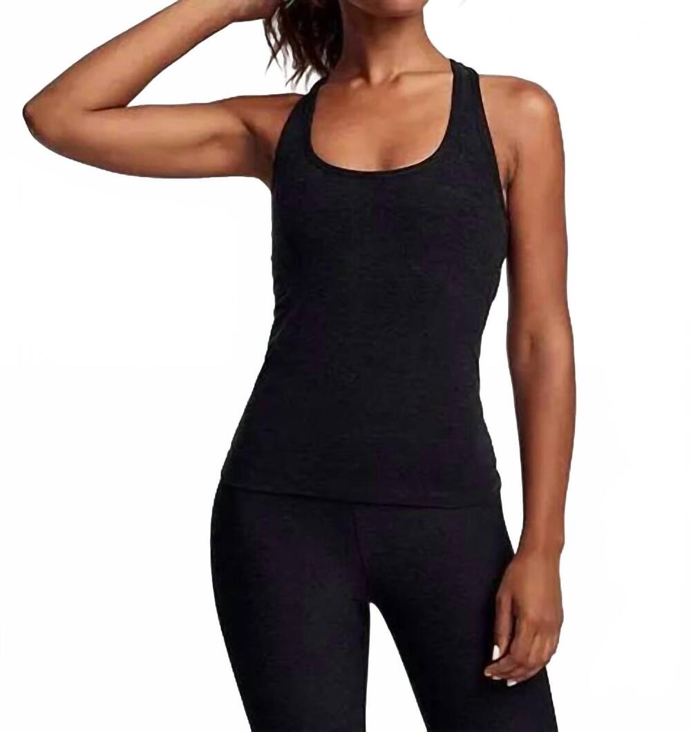 NEW COMMANDO butter racerback tank with support bra in midngiht